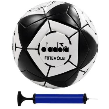 Imagem de Bola de Futevôlei Diadora Elite-R Alta Performance em PU + Bomba de Ar