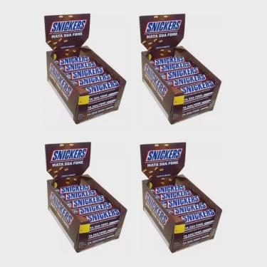 Imagem de Chocolate snickers 45g kit c/ 4 caixas de 20 unidades - mars