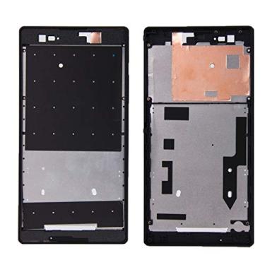 Imagem de HAIJUN Peças de reposição para celular com capa frontal com adesivo para Sony Xperia T2 Ultra (preto) cabo flexível (cor: preto)