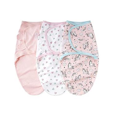 Imagem de Kiboule SU3007 3 PÇS Manta Envoltório de Bebê de Algodão Macio Cobertor Infantil com Padrão de Desenho Animado para Bebês Recém-nascidos Meninos Meninas