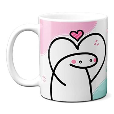 Imagem de Caneca Flork Namorados Te Amo do Tamanho Da Dificuldade (Branca)