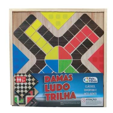 Jogos Tradicionais Em Madeira Ludo Xalingo KaBuM