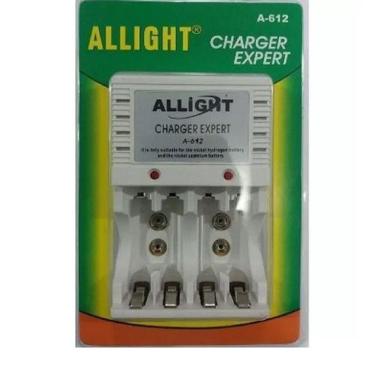 Imagem de Carregador Allight Charger Expert Maxday A-612 Para 4 Pilhas Aa, Aaa E Bateria 9v 110/220v