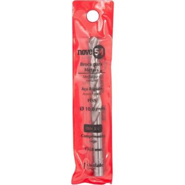 Imagem de Broca De Aço Rápido 10,0 Mm Din 338 Hss Encartelada Nove54