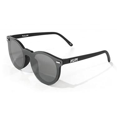 Imagem de Óculos de Sol hupi Tulum Preto - Lente Cinza Espelhado, Cor: Preto
