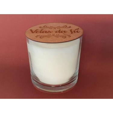 Imagem de Vela Aromática Perfumada Citronela Branca Copo 265ml - Velas Da Jú - V