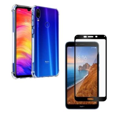 Imagem de Capa Capinha Compatível Com Xiaomi Redmi 7A + Película de Vidro Premium 3D - (C7COMPANY)