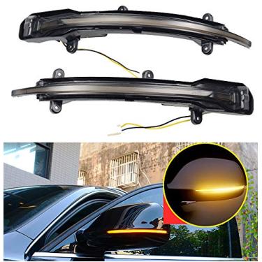 Imagem de Indicador de luzes retrovisoras de LED dinâmicas para Audi Q5 SQ5 8R Q7 SQ7 4L (Amarelo)