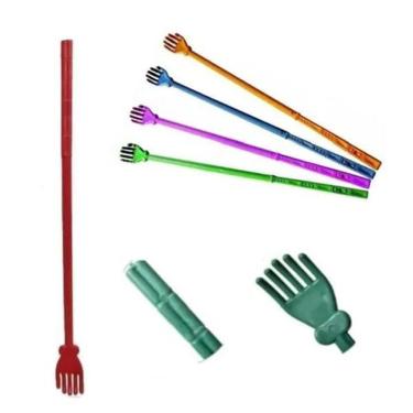 Imagem de Kit 10 Peças Coçador De Costas Mãozinha Massageador Mão 40Cm