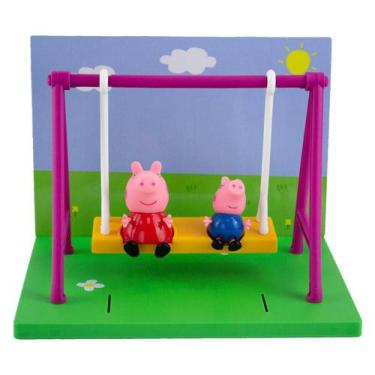 Imagem de Playset Com Mini Figuras - Parquinho Da Peppa Balanço - Peppa Pig - Su