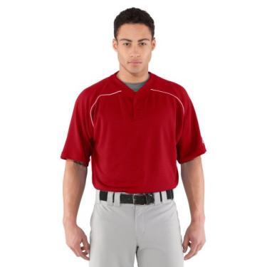 Imagem de Camiseta de beisebol masculina Under Armour UA Landsdown II pequena vermelha