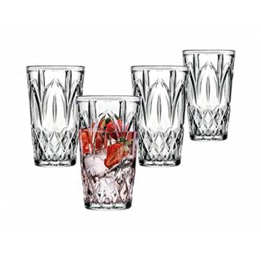 Imagem de Copo de vidro para bebidas Highball Martense da Godinger – Conjunto de quatro