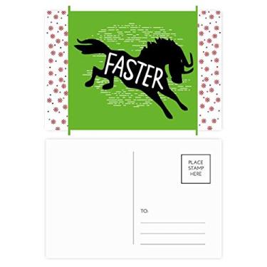 Imagem de Contorno de animais de cavalo preto, flor de Natal, Natal, celebração, cartão postal de bênção