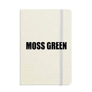 Imagem de Caderno com nome verde musgo capa dura diário clássico A5 presente