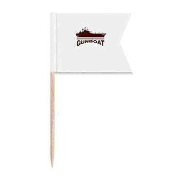 Imagem de Artillery Bombs Navios Command Fighting Toothpick Flags Marcação de rotulagem para Bolo Festa Prato de Queijo