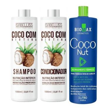 Imagem de Escova Progressiva Sem Formol Orgânica Premium Coconut Liss - Biomax