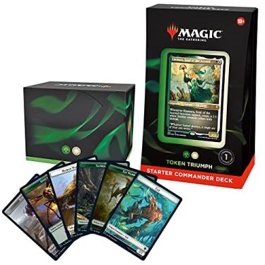 Imagem de Magic The Gathering Maço inicial de comandante, de - Triunfo das fichas (verde - branco) - versão em inglês, D11840000, 13 anos