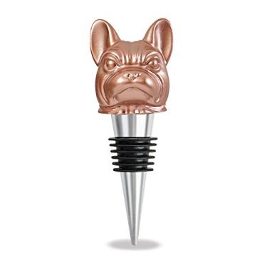 Imagem de Wild Eye Designs Rolha de vinho (buldogue francês dourado rosa)