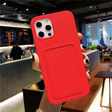 Imagem de Capa para celular Candy Color Case para iPhone 13 12 11 Pro Max XR XS Max X 7 8 Plus 11 14 Pro Soft Wallet Case T8 para iPhone XR