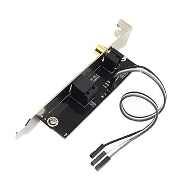 Imagem de TECKEEN 24 bits 192 kHz SPDIF Optical e RCA Out Plate Suporte de cabo para placa-mãe ASUS Gigabyte MSI