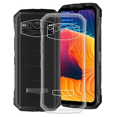 Imagem de KJYFOANI Capa de telefone para Doogee V30 (6,6 polegadas), capa de telefone ultrafina de silicone à prova de choque para Doogee V30, capa macia moderna antiarranhões capa transparente [antiamarelamento] - transparente