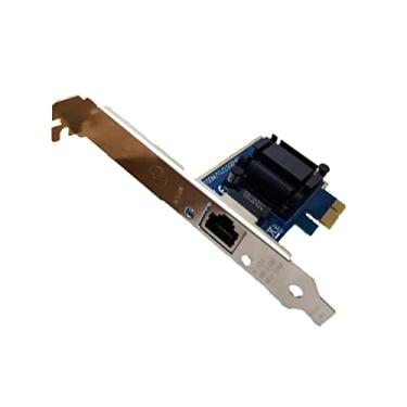 Imagem de Lemspum Adaptador de rede PCI Express 1G/2,5G RTL8125, porta RJ45 única, placa LAN Ethernet 2500/1000/100Mbps, suporte para Windows/Linux/MAC para servidor host/jogo de PC
