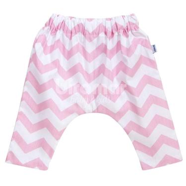 Imagem de Calça Saruel para Bebê e Kids M - Soho Chevron Rosa, Biramar Baby, Rosa