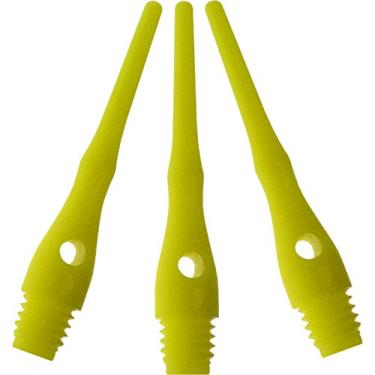 Imagem de Acessório para dardos da Viper III: Tufflex III 2BA Thread Soft Tip Pontos de dardo, amarelo neon, pacote com 1000