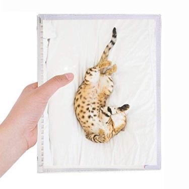 Imagem de Caderno de fotos de gato Ocelot Animal Ocelot Caderno de folhas soltas para diário recarregável