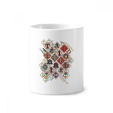 Imagem de Gambling Utensils – Suporte de caneta com estampa de fichas e escova de dentes com suporte de cerâmica