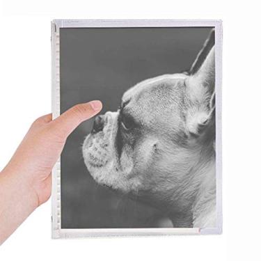 Imagem de Caderno de imagem cinza para cães animais de estimação com folhas soltas e diário recarregável