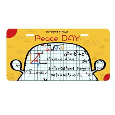 Imagem de DIYthinker Função Trigonométrica, Fórmulas Matemáticas, Placa de Carro, Decoração de Paz