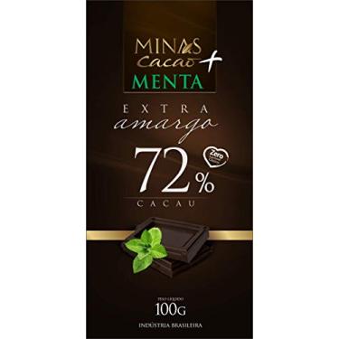 Imagem de CHOCOLATE MINAS CACAO EXTRA AMARGO 72% CACAU MAIS MENTA 100G ZERO LACTOSE/GLÚTEN VEGANO