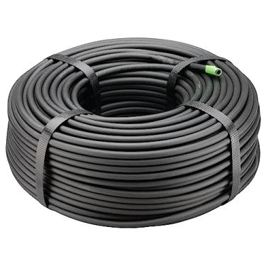 Imagem de Rain Bird Tubo de distribuição em branco de 1/4" de irrigação por gotejamento, rolo de 7,6 m, preto