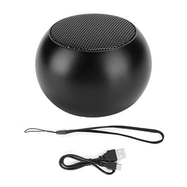 Imagem de Zopsc Alto-falante Bluetooth estéreo portátil de alumínio Hi-Fi BM3D preto compacto corpo claro som mãos - caixa de alto-falante de chamada