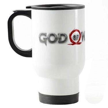 Imagem de Caneca t�rmica para carro G.o.w. Kratos Ii Eyes Branca