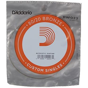 Imagem de Corda Avulsa Para Violao Aco .022 D'Addario 80/20 Bronze BW022