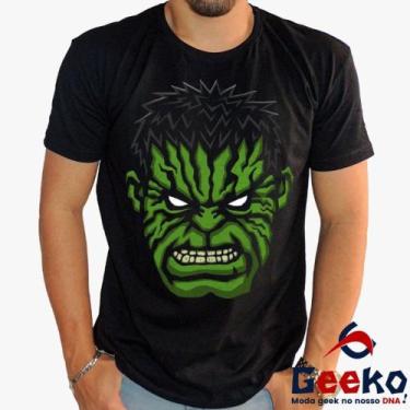 Imagem de Camiseta Hulk 100% Algodão  Geeko