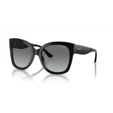 Imagem de Óculos de Sol Vogue Eyewear 0VO5338S W44/11 Tam 54 / Preto - Lentes Cinza Gradiente