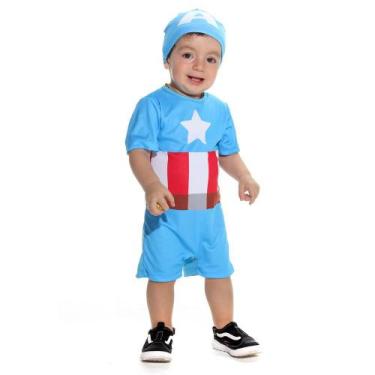 Imagem de Fantasia Capitão América Bebê Vingadores Licenciada Sulamericana 91576