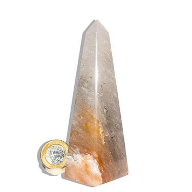 Imagem de Obelisco Aragonita Raio Laranja Pedra Natural 12 a 13 cm