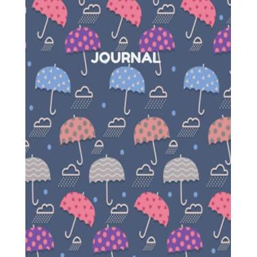 Imagem de Rainy Day Cloud Umbrella Journal: Large 240 Page 8x10 Journal Notebook for Home School Office