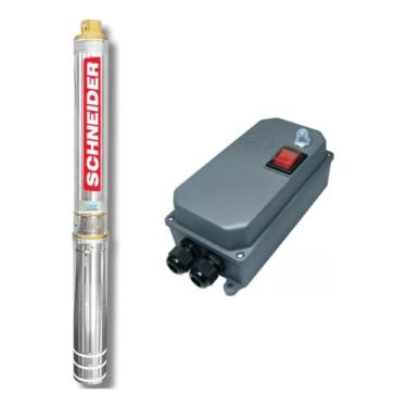 Imagem de Bomba Schneider Caneta Poço Artesiano 1cv 220v + Painel Box