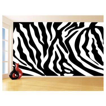 Imagem de Papel De Parede 3D Textura Estampa Animal Zebra 3,5M Txt211