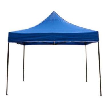 Imagem de Gazebo Dobrável Impermeável Tenda Poliéster Metal 3X3 - Azul