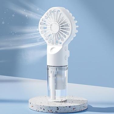 Imagem de Orapink Ventilador portátil com névoa, mini ventiladores pessoais recarregáveis, ventiladores de nebulização portáteis para viagens, escritório, exterior