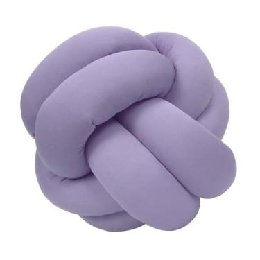Imagem de Genérico Almofada de Nó Escandinavo Duplo Para Sofá Quarto Decorativo (Lilás)