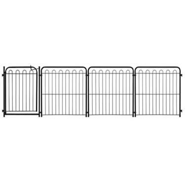 Imagem de Cercado Cachorro Pet - 3 Módulos + Portão - Preto - 10.983.02 - Petmix