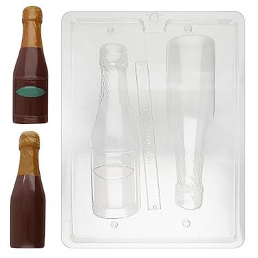 Imagem de Cybrtrayd Life of the Party AO042 Large Champagne Bottle Chocolate Candy Mould in Sealed Protective Poly Bag Imprinted with Copyrighted Cybrtrayd Moulding Instructions
