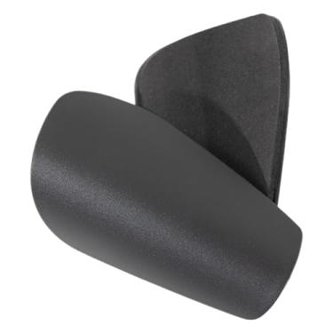 Imagem de Dynwave Par de caneleiras de futebol, proteção para pernas, treinamento de futebol, antiderrapante, protetor de caneleiras, almofadas protetoras para adultos, Preto 10cmx6cm